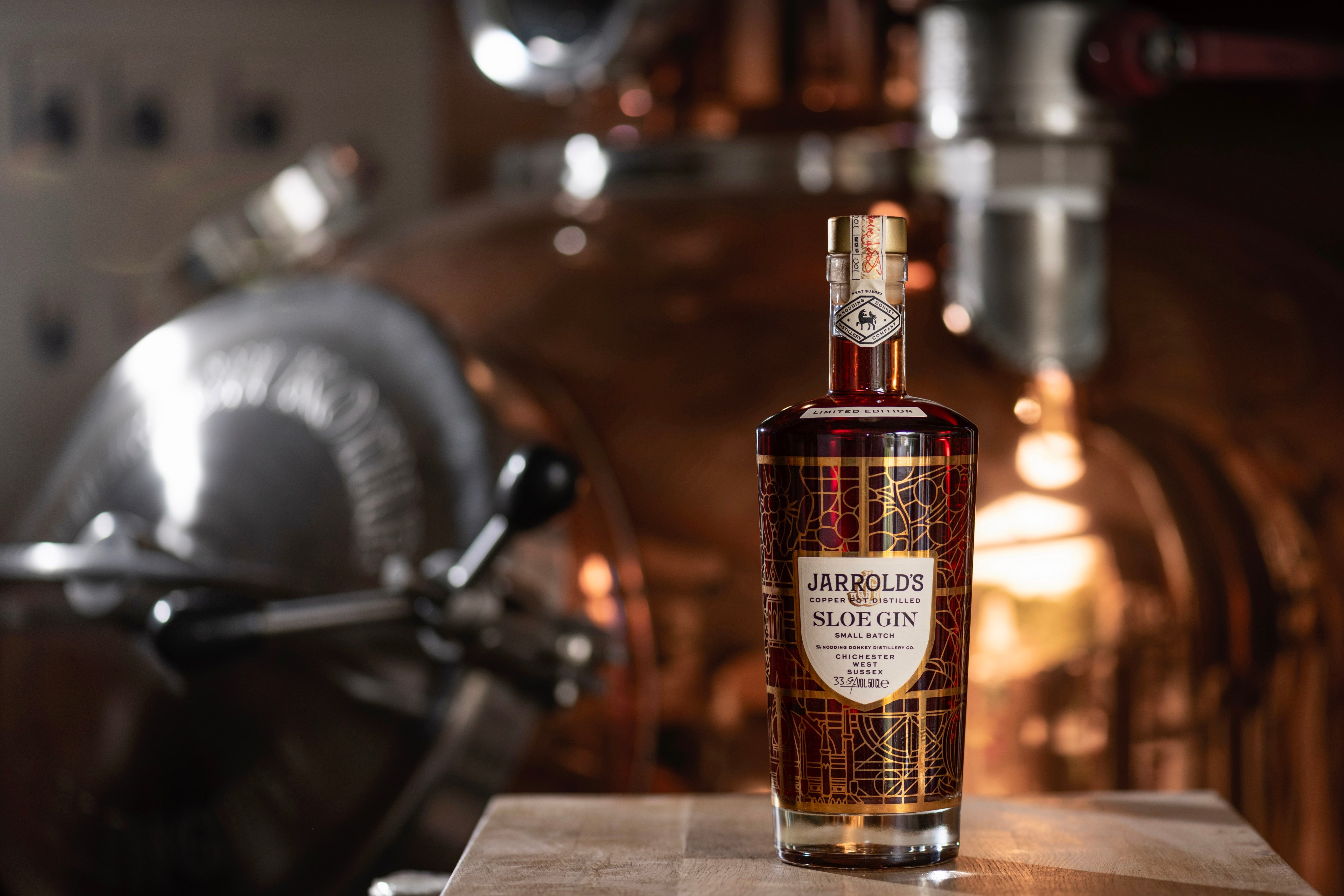 A limited edition bottle of gin